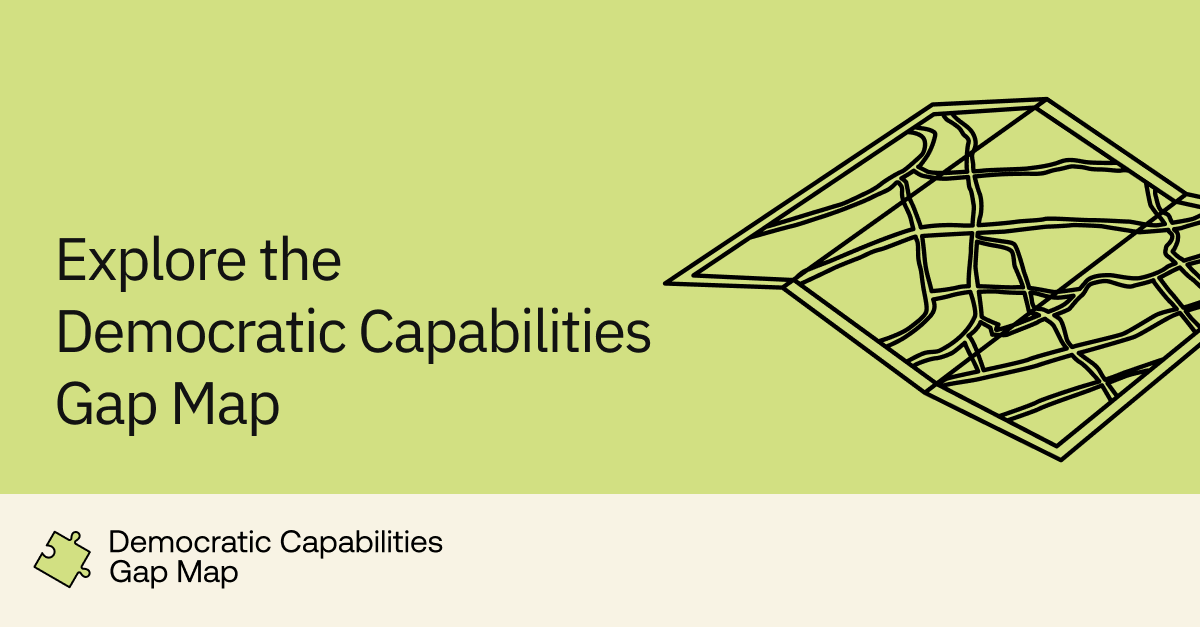 Explore the Gap Map | Democratic Capabilities Gap Map